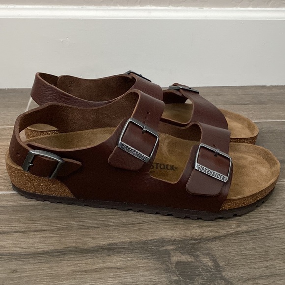 NEW Birkenstock Milano Strap Leather Sandal Size 43 / 10 main image 2